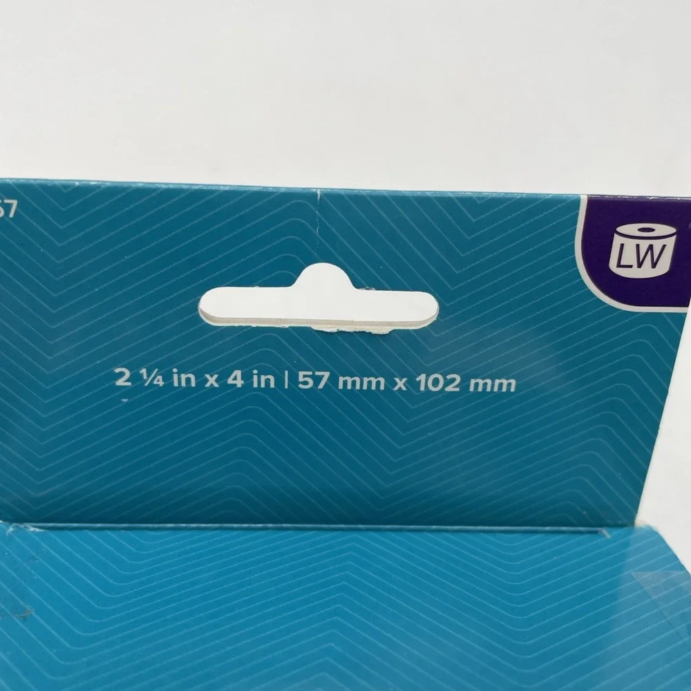 Adhesive white name badge labels 2 1/4